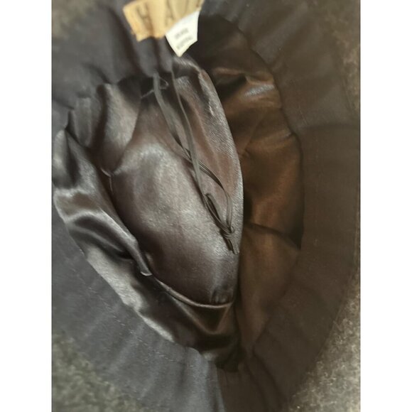 Hatch Womens Black Wool Fedora Hat With Ribbon Band One Size Fits All - Picture 6 of 6